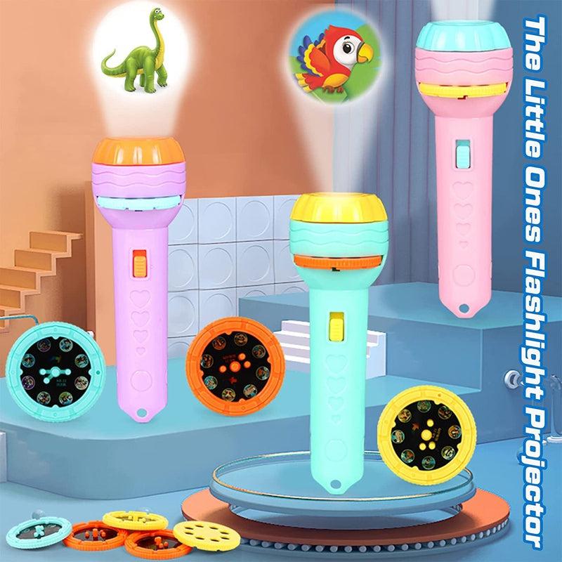 Slide Flashlight Torch Education Learning Kids Toy with 24 Diffrent Patterns