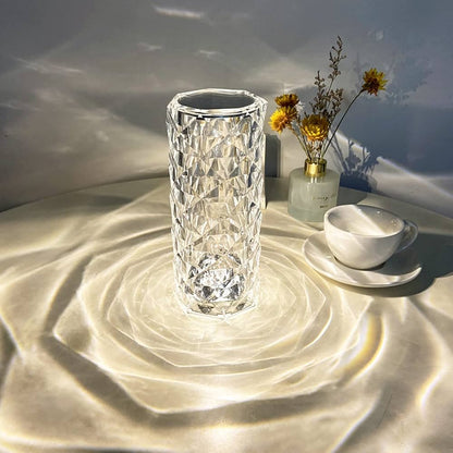 Rose Diamond Table Lamp, 16 Colors RGB with Touch with Remote Control.